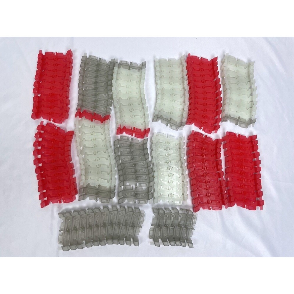 Magic Tracks Glow in the Dark Red Gray White Bend Flex Replacement‎ Part 7ft
